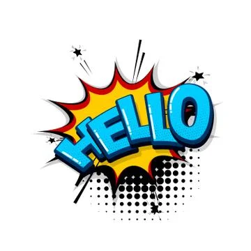 Pop art comic text Illustrazione stock