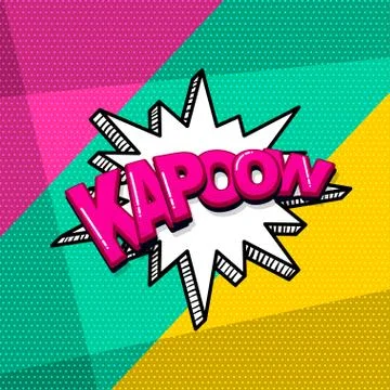 Pop art comic text Stock Illustration