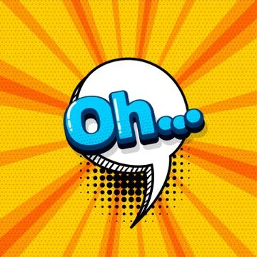 Pop art comic text Stock Illustration