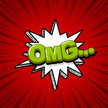 Pop art comic text Stock Illustration