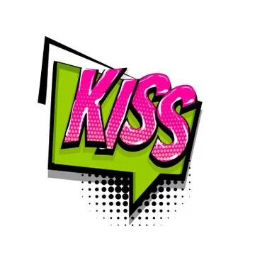 Pop art comic text speech bubble Stock Illustration