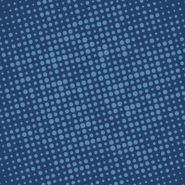 Pop art creative concept blue comics book magazine cover. Polka dots colorful Stock Illustration