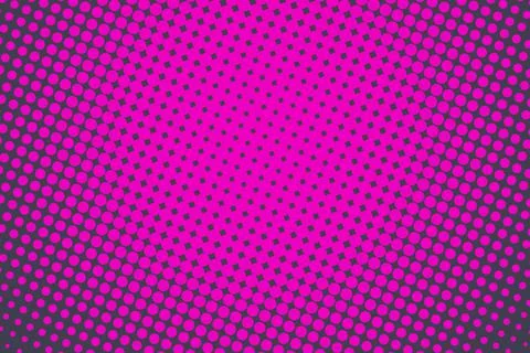 Pop art creative concept colorful comics book magazine cover. Polka dots Stock Illustration