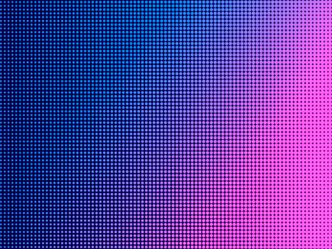 Pop art dots with violet gradient, halftone background. Futurism background.  Stock Illustration