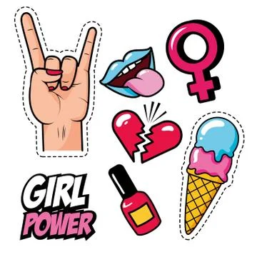 Pop art elements 스톡 일러스트