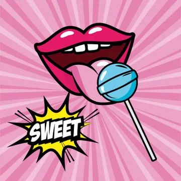 Pop art elements Illustrazione stock