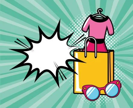 Pop art elements Ilustración de archivo