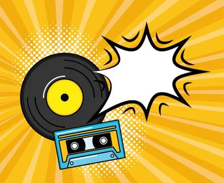 Pop art elements Stock Illustration