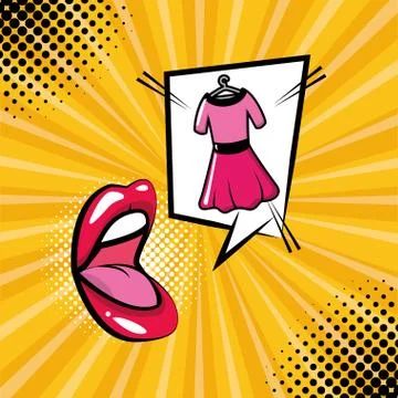 Pop art elements 库存插图