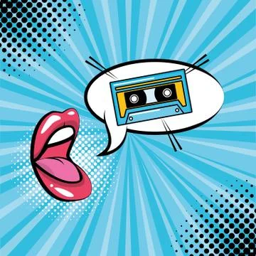 Pop art elements 库存插图