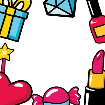 Pop art elements Stock Illustration