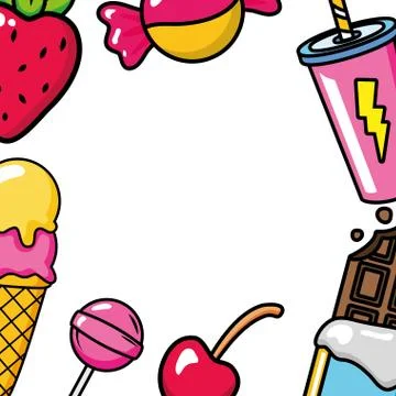 Pop art elements Stock Illustration