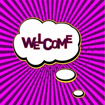 Pop art greeting Stock Illustration