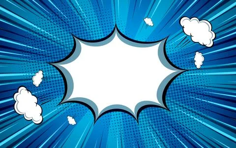 Pop art halftone comic background. Banner with speech bubble. Cartoon super.. イラスト素材