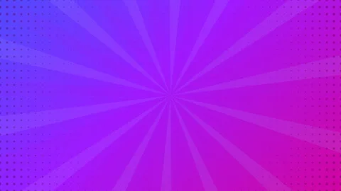 Pop art halftone dot sunburst retro comic loop background Vídeo Stock 343726029