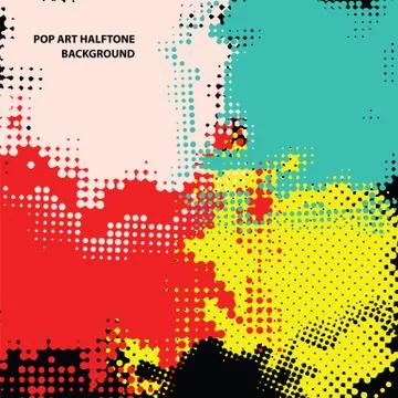 Pop art halftone Stock Illustration