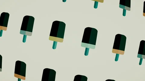 Pop Art Ice Cream Pattern Moving Motion Loop Background Stock Footage 117712097