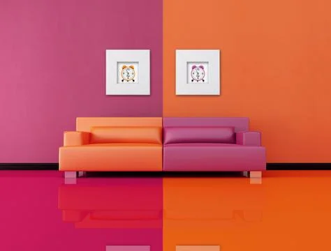 Pop-art lounge Illustrazione stock