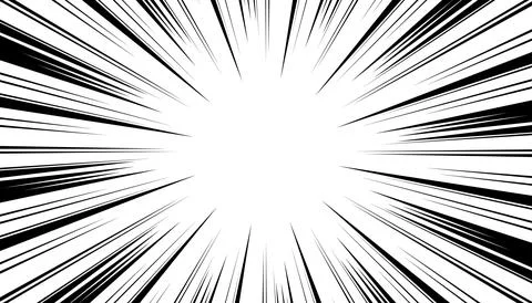 Pop art manga comic background. Black and white vector illustration Illustrazione stock