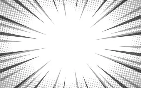 Pop art manga comic background. Black and white vector illustration. 스톡 일러스트
