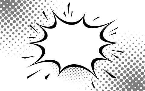 Pop art manga comic background. Black and white vector illustration. 스톡 일러스트