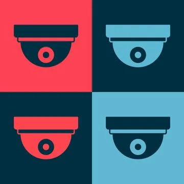 Pop art Motion sensor icon isolated on color background. Vector Illustrazione stock