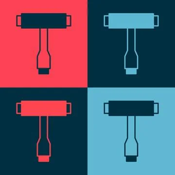 Pop art Multi-Function All-In-One portable skate tool T-tool for skateboard Stock Illustration