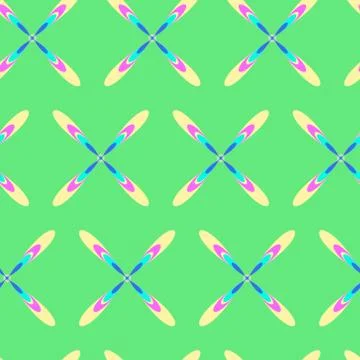 Pop art pattern, abstract seamless texture kaleidoscope vector pattern Stock Illustration