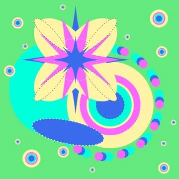 Pop art pattern, abstract seamless texture Stock Illustration