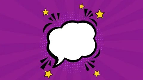 Pop art purple comic book cartoon background Stock Footage 161451732