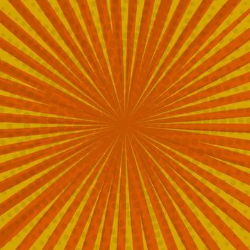 Pop art retro comic background, yellow color, lightning blast halftone dots.  Illustrazione stock