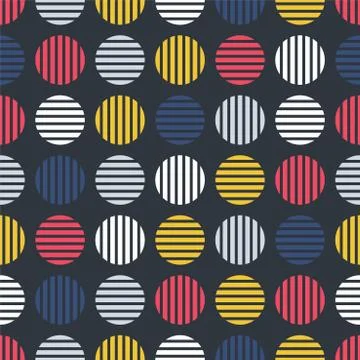 Pop art seamless stylish pattern - repeatable trendy design. Creative vibrant Stockillustratie