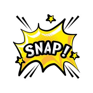 Pop art snap explosion bubble detailed style icon vector design Stock Illustration