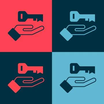 Pop art Solution to the problem in psychology icon isolated on color background Stock Illustration