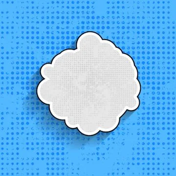 Pop art speech bubble on blue background イラスト素材