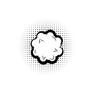 Pop art, speech bubble, cloud icon. Element of speech bubble pop art style icon Stock Illustration