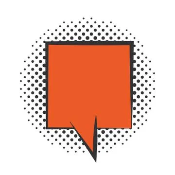 Pop art speech bubble comics book halftone style, flat design white background イラスト素材