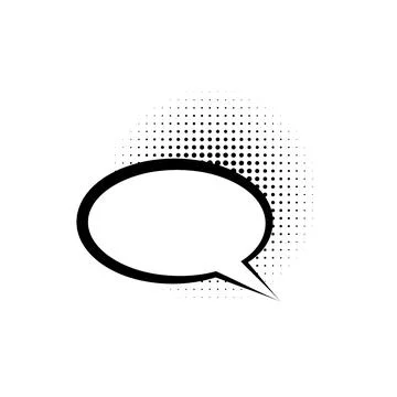 Pop art, speech bubble icon. Element of speech bubble pop art style icon. Signs Stock Illustration