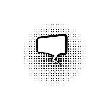 Pop art, speech bubble icon. Element of speech bubble pop art style icon. Signs Stock Illustration