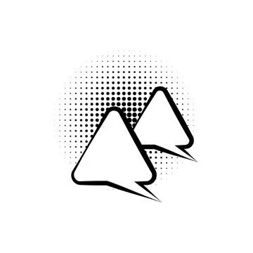 Pop art, speech bubble icon. Element of speech bubble pop art style icon. Signs Stock Illustration