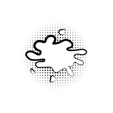 Pop art, speech bubble, splash icon. Element of speech bubble pop art style icon Stock Illustration