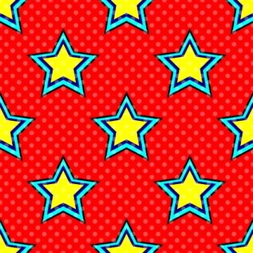 Pop Art Star Illustrazione stock