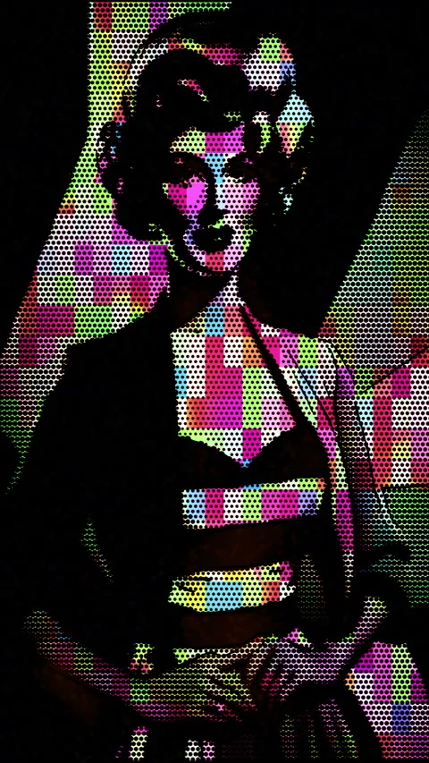 Pop Art Style Animation With Retro Woman Stock Video Pond5