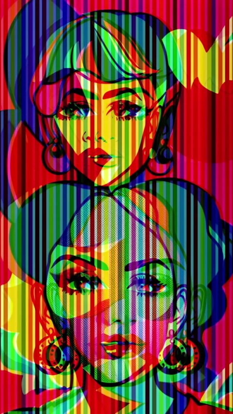 Pop Art Style Animation Retro Woman Ver Stock Video Pond5