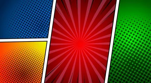 Pop art style comic speech bubble background. Colorful vector illustration. Stock Illustration