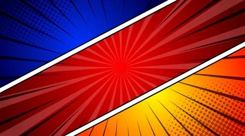 Pop art style comic speech bubble background. Colorful vector illustration. Illustrazione stock