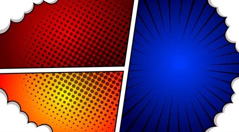 Pop art style comic speech bubble background. Colorful vector illustration. 스톡 일러스트