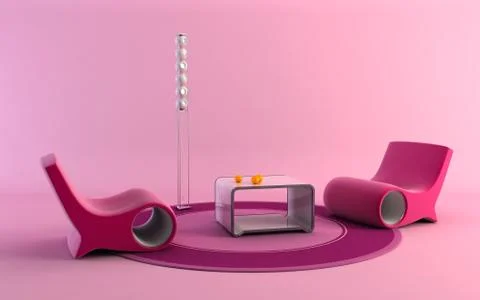 Pop-art style interior Stock-Illustration