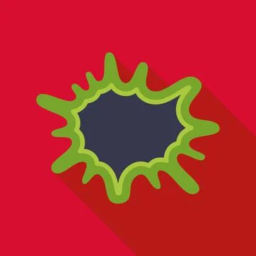 Pop art style splash with blank speech bubble Stock Illustration