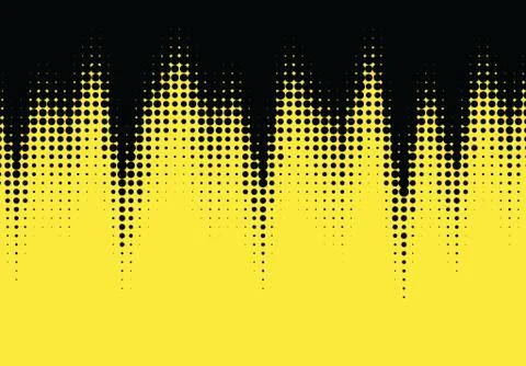 Pop art styled halftone retro background with comic dots Stock Illustration